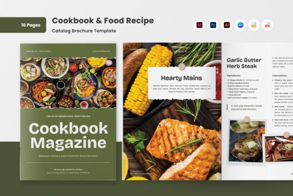 Download Gourmet Cookbook &amp; Recipe Brochure - Brochure Collection