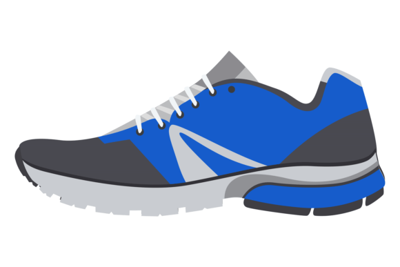 Download Blue Sneaker Icon. Sport Shoe. Casual Fo - Premium Bundle