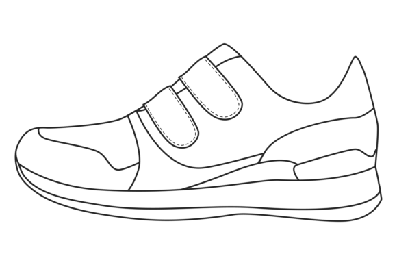 Download Casual Sneakers Line Icon. Athletic Walk - Premium Resources